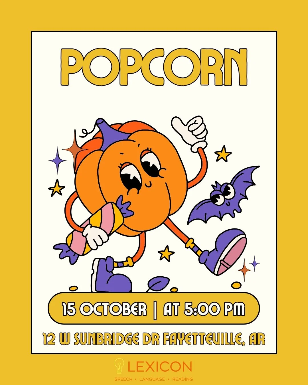 TRUNK OR TREAT is TOMORROW!! HYPE post part 7!!! 🍿💛🎃

Make sure to stop by and grab some popcorn while enjoying all the Halloween fun!! 💛

Trunk or Treat is on October 15th at 5:00 PM!!