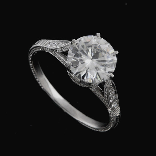 Micro+Pave+Set+Diamonds+Hand+Engraved+Crafted+Milgrain+14K+White+Gold+Engagement+Ring+Setting+Mounting+3.jpg