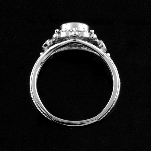 Victorian+Style+Round+Bezel+Set+Aquamarine+Stone+And+Diamonds+Engagement+Ring+14k+White+Gold+2.jpg