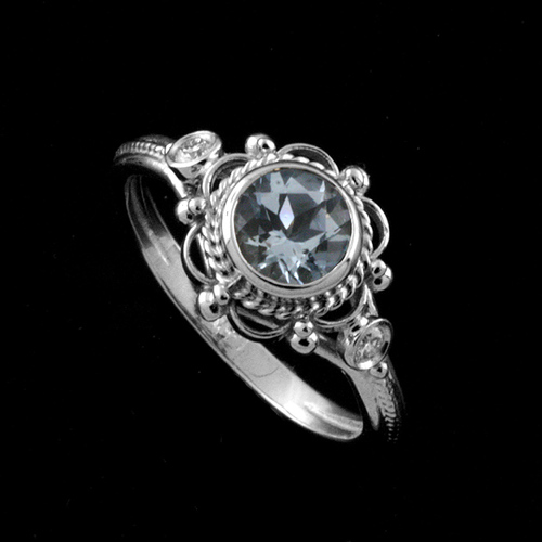 Victorian+Style+Round+Bezel+Set+Aquamarine+Stone+And+Diamonds+Engagement+Ring+14k+White+Gold+7.jpg