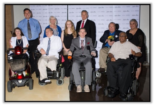 Gateway Chapter was honored at the June 16, 2016, Charity Awards Benefit sponsored by Ladue News. The publication recognized nine local charities and selected three as their “winners.” Gateway Chapter was one of the three and received a $1,000 monetary award. Pictured above are Gateway members Rose Ganz, Doug Barnes, Chad Buder, LaRoy Smith, and President Stan Brown. Also pictured above standing from left to right are Victor Ganz, Debby Barnes, Kendall Maedge , Dave Barnes and Barb Hamilton.