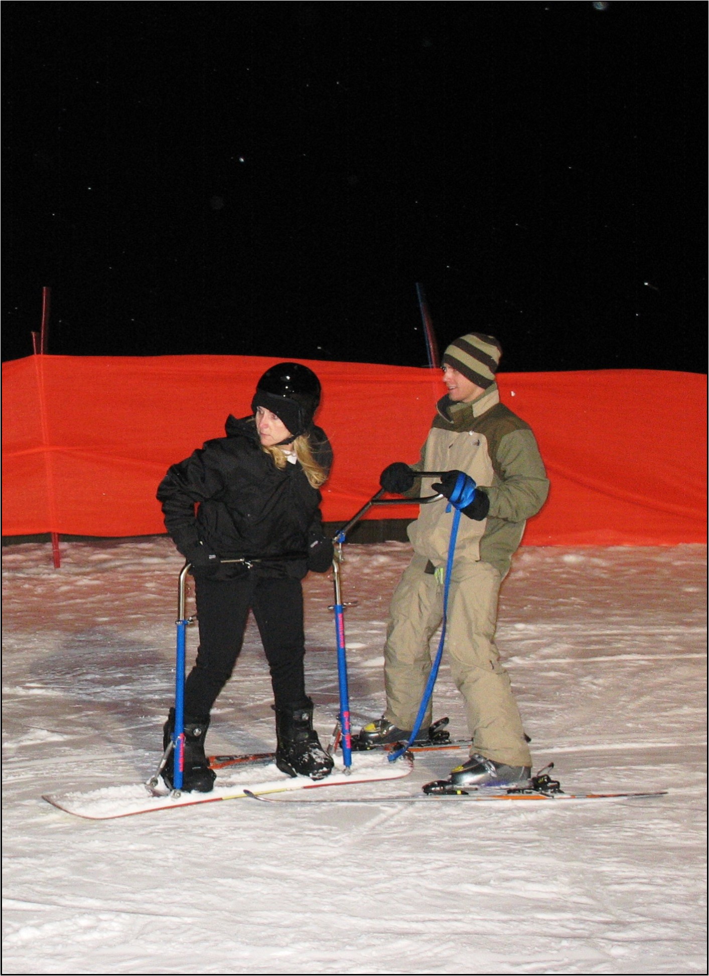 Ruth masters the snow board.jpg