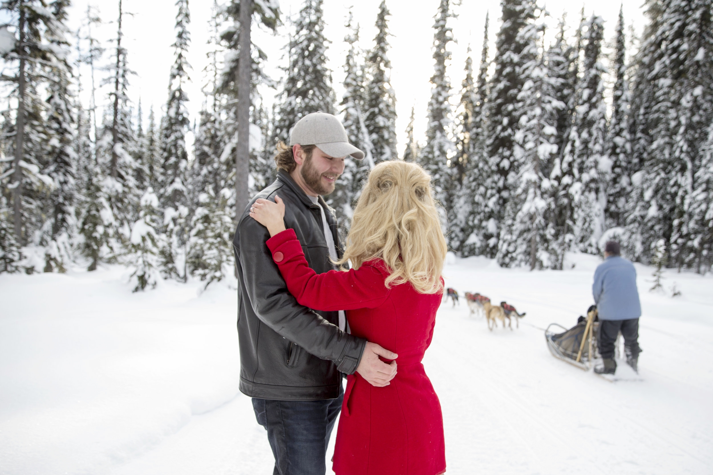 Dog sledders at Big White Ski Resort