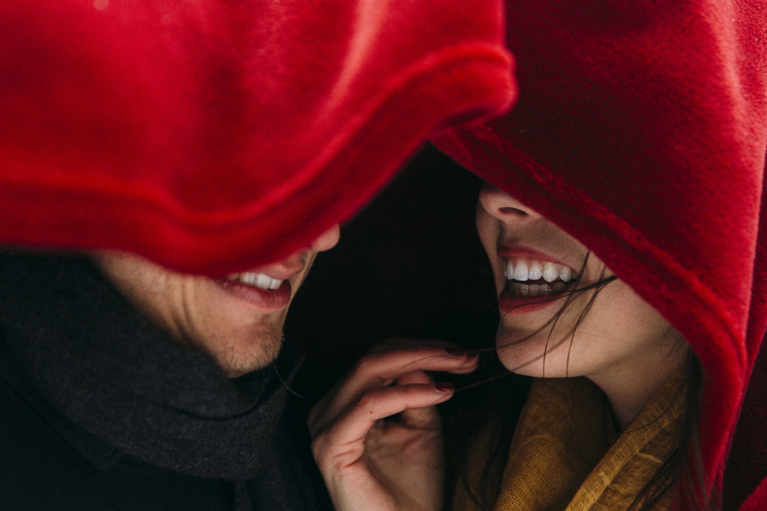 Winter engagement at Gyro beach in Kelowna