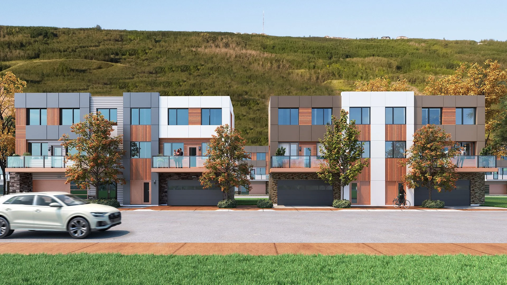 Trinity Hills Exterior Renderings and Aerial Photo Composites — The