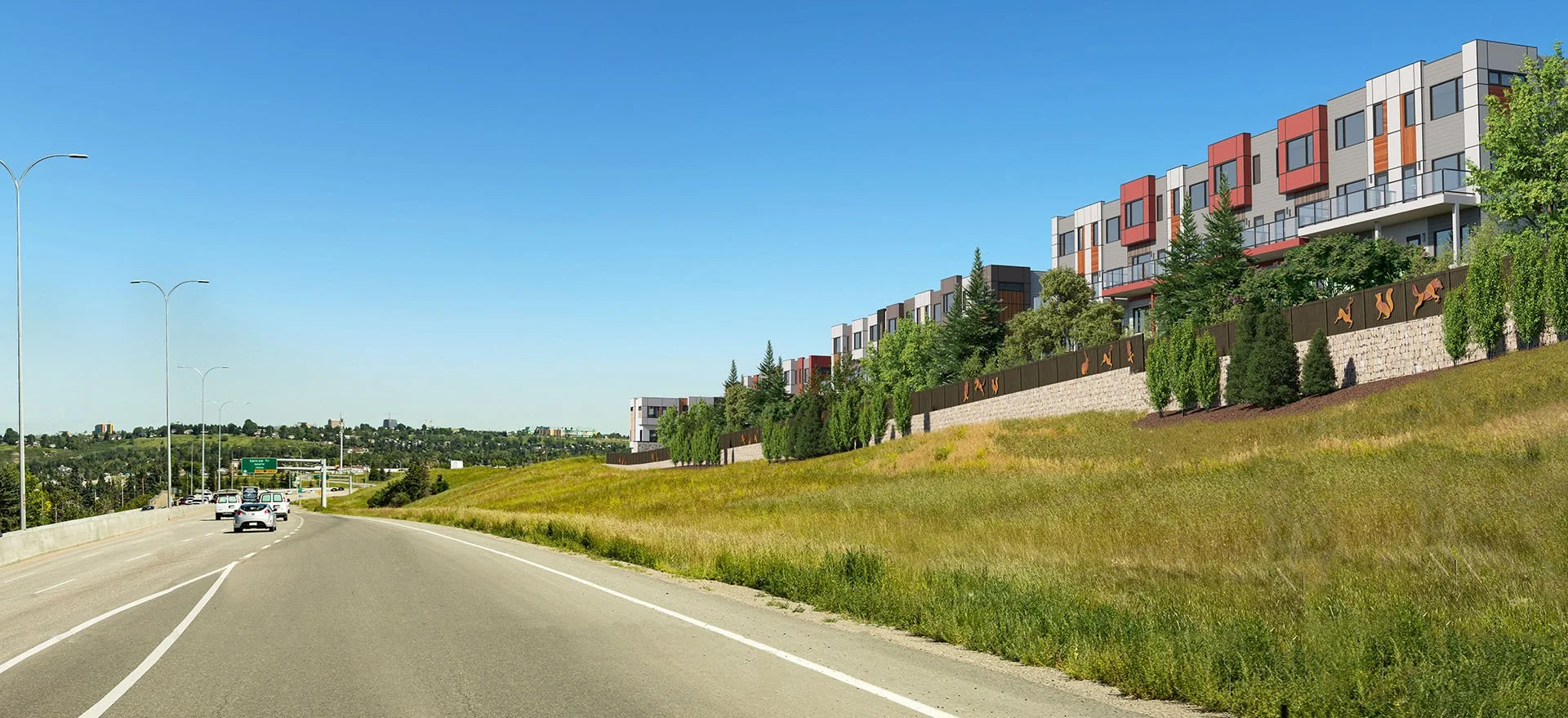 Trinity Hills Exterior Renderings and Aerial Photo Composites — The