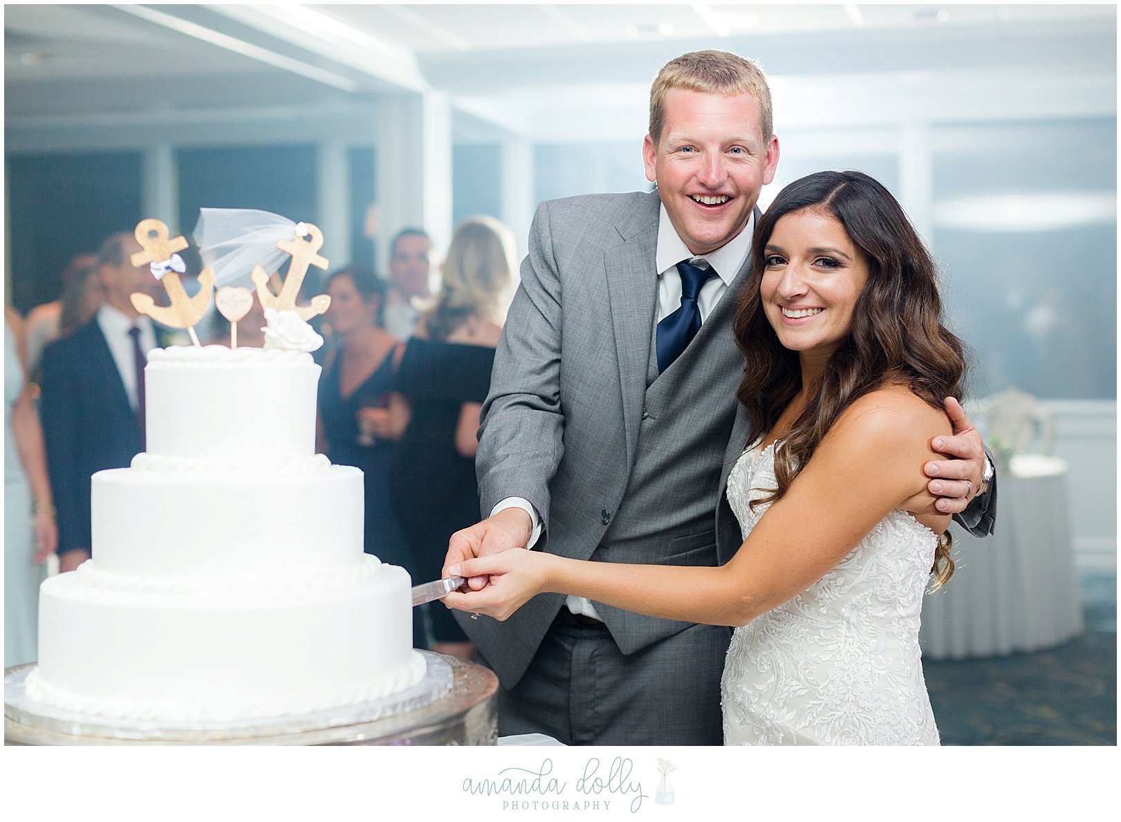 The Channel Club Monmouth Beach Wedding Photography