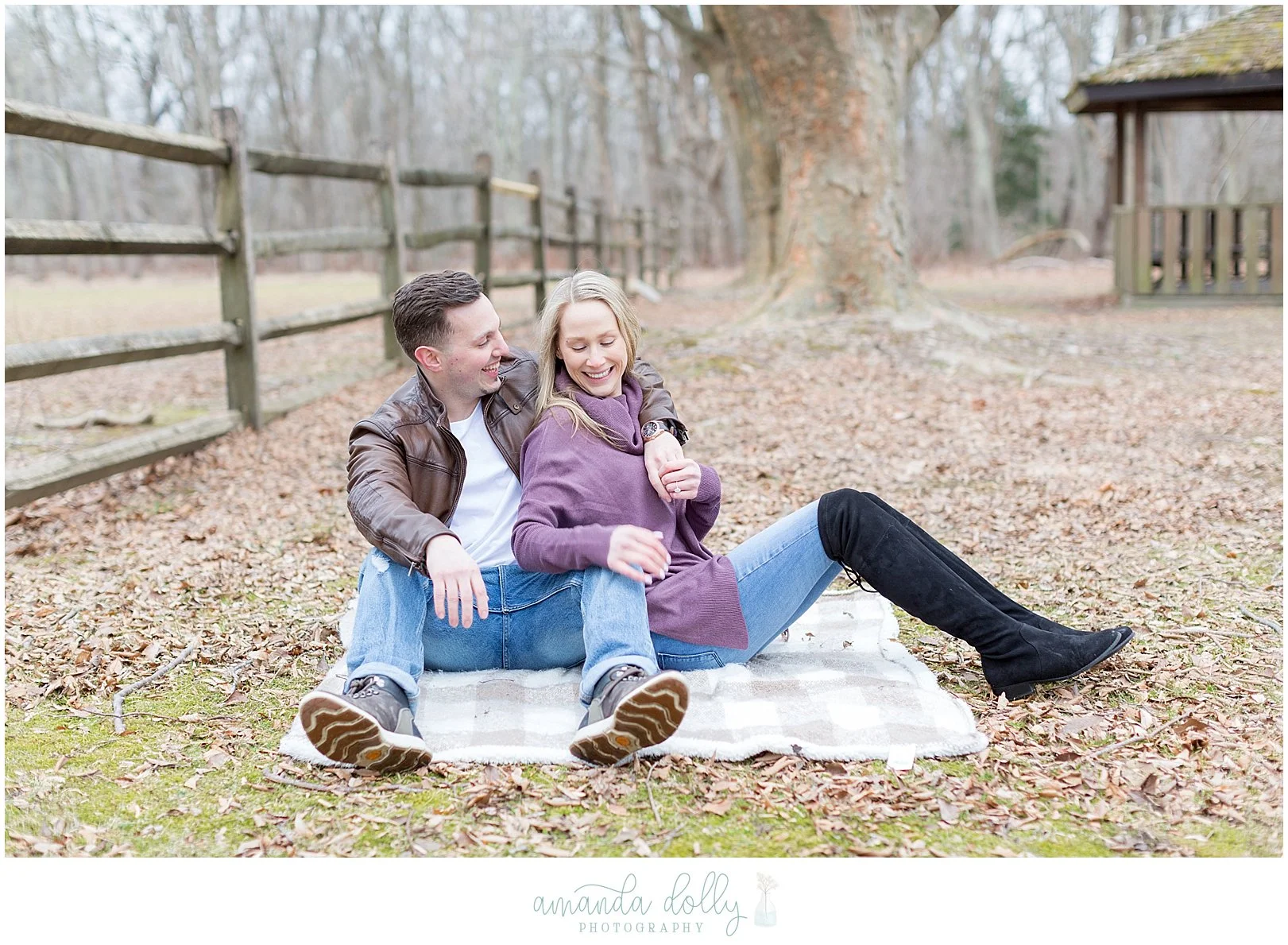 Allaire State Park Engagement Photography