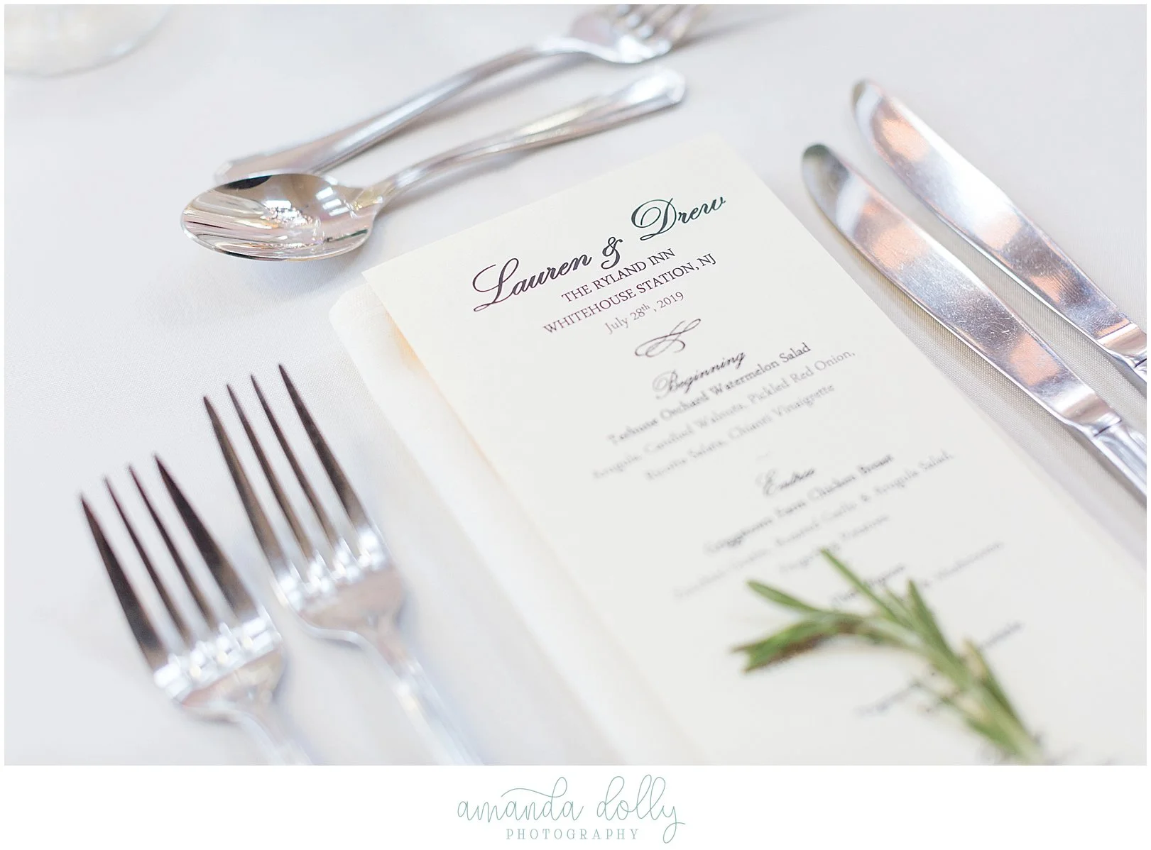 The Ryland Inn Wedding Photography
