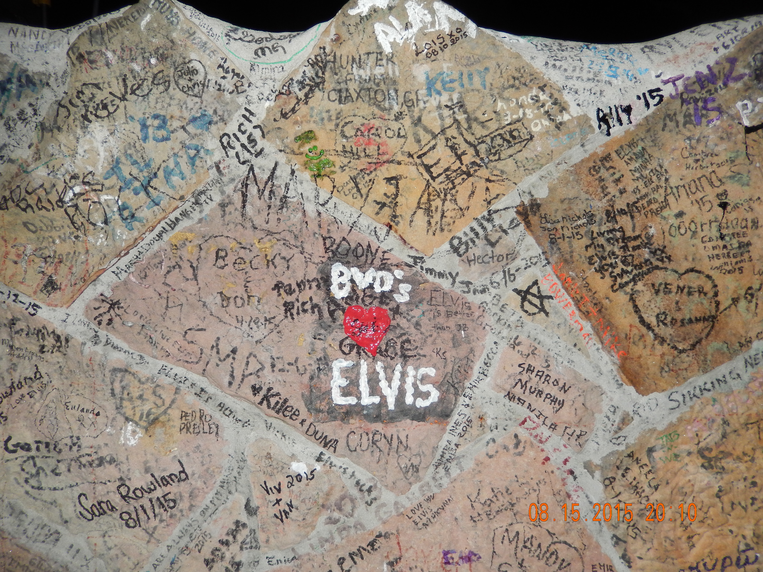 The Graceland Wall - Graffiti in the name of love.