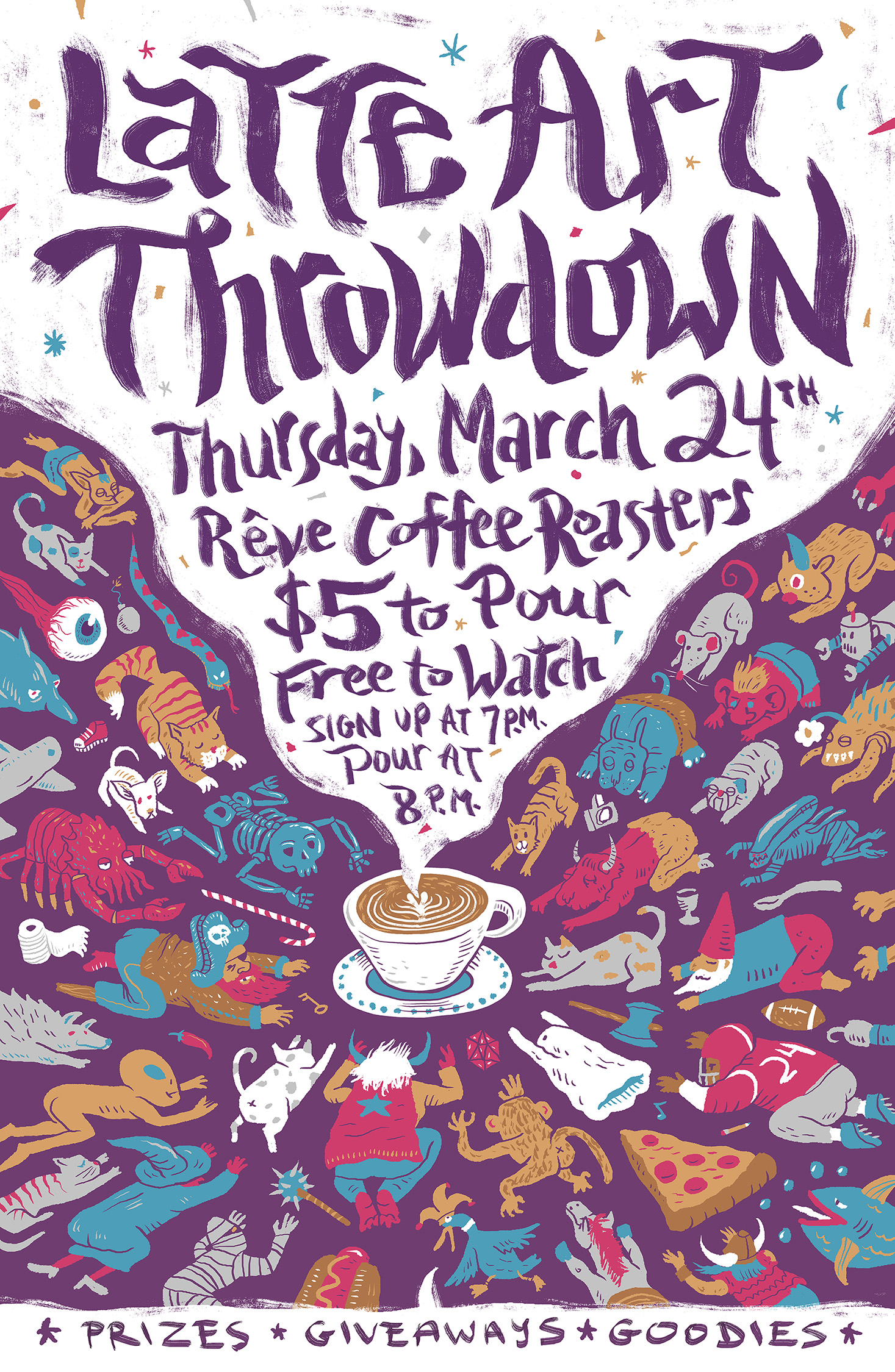 Latte Art Throwdown Poster