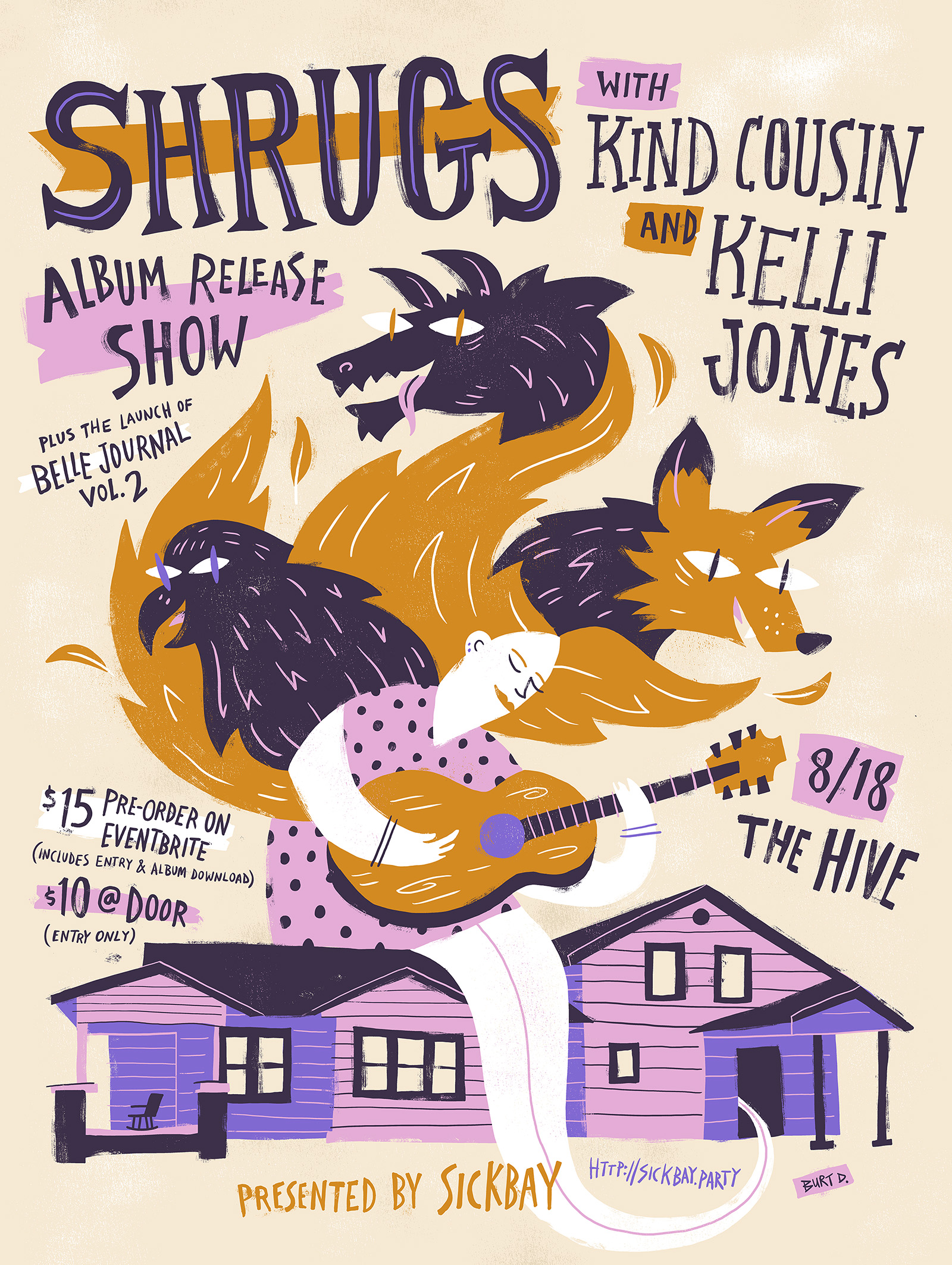 Shrugs Album Release Poster