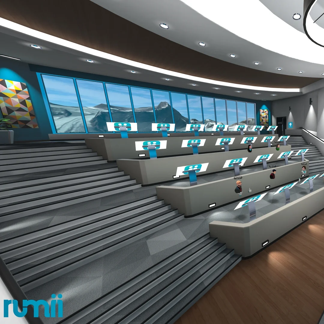 Coworkers meet in rumii, a collboration software that runs on PC and VR.