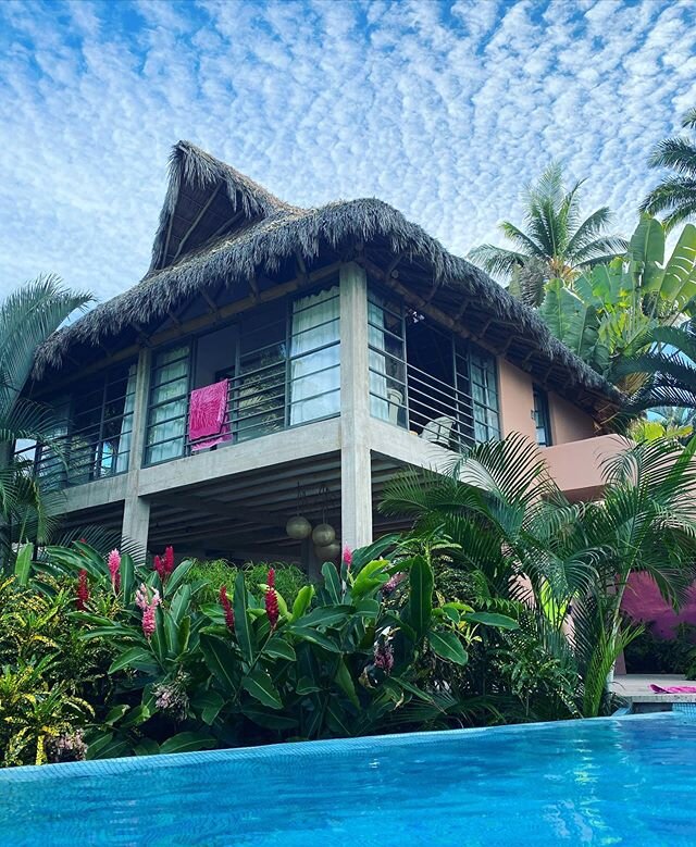 View of our AirBnb from the pool