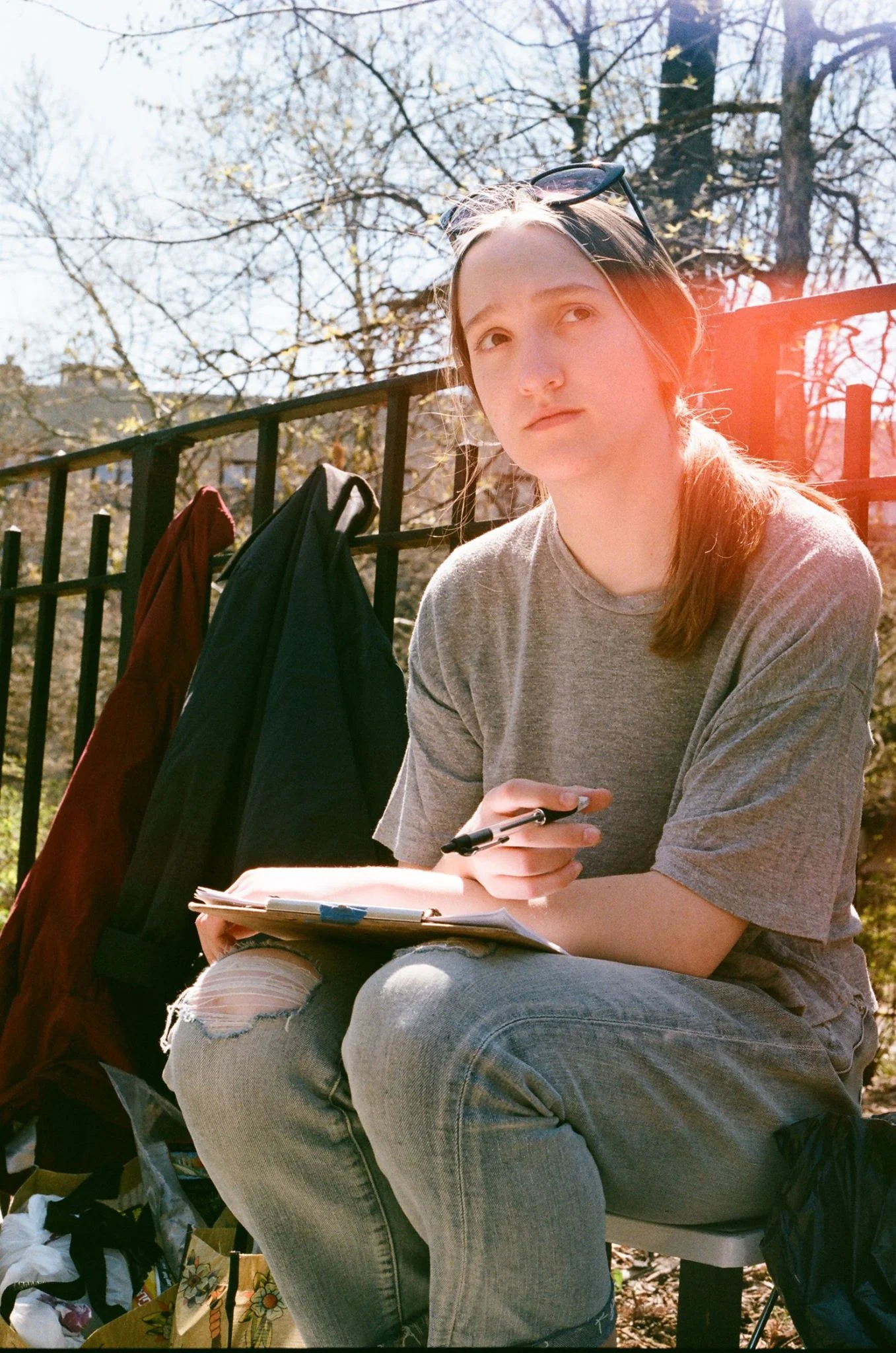 Script supervising on the set of Katie Kim's short film "Egg." Photo credit goes to @kamauwithsunflowers . Watch the trailer here: https://vimeo.com/168478352