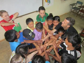 Team Building: Human knot...this took awhile to get sorted out!