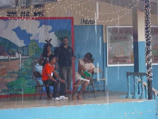 What's outdoor theatre without a couple rainstorms?