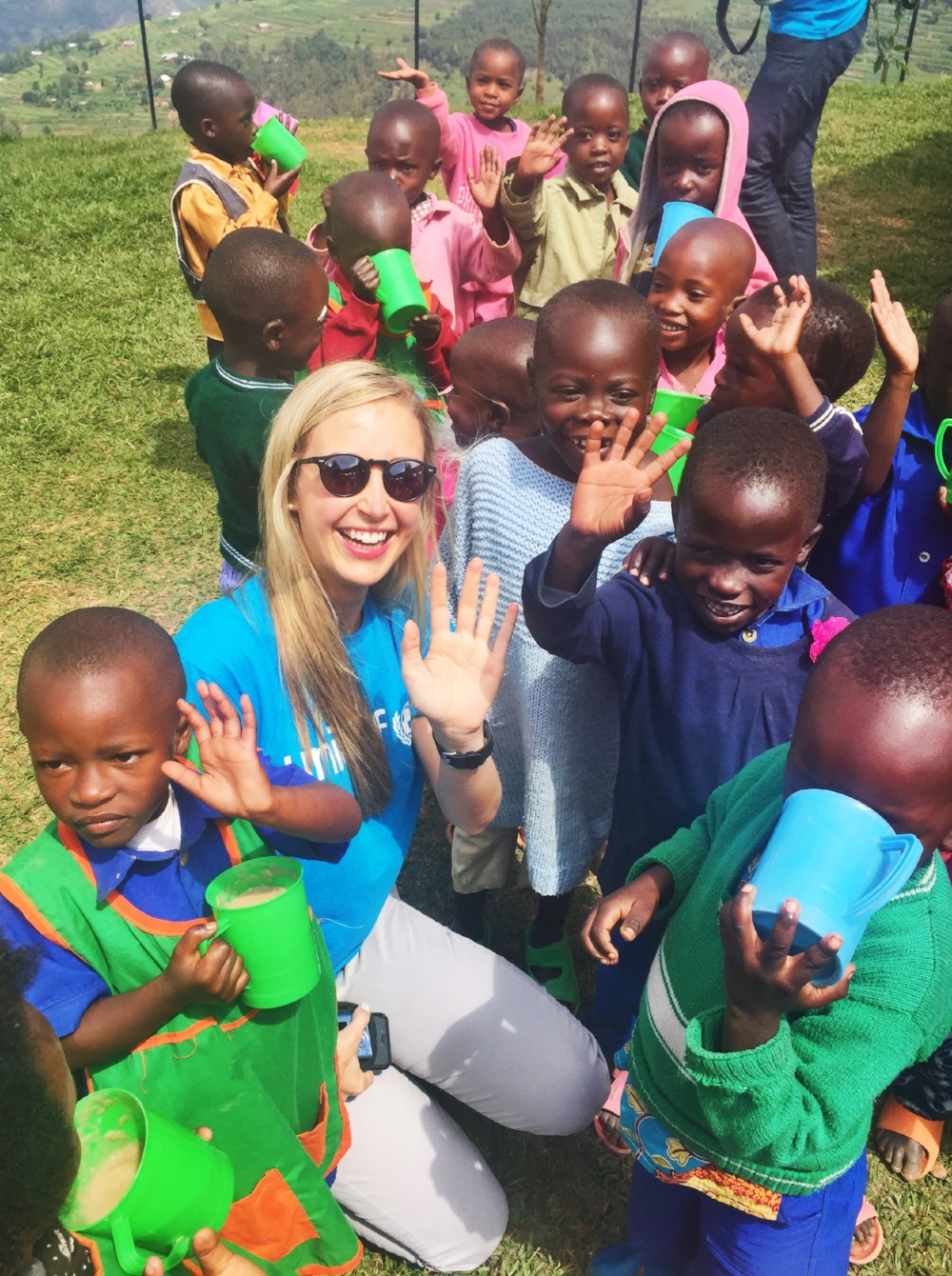 Caption: Sterling McDavid in Rwanda. The Starling Project will soon be funding solar projects in Rwanda with UNICEF.