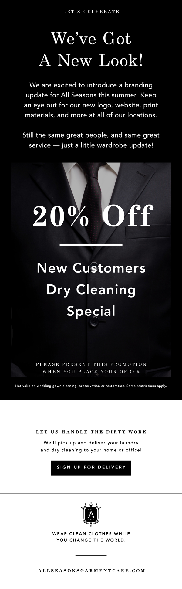 Specials | Affordable Tailoring & Dry Cleaning | Minnesota | All ...