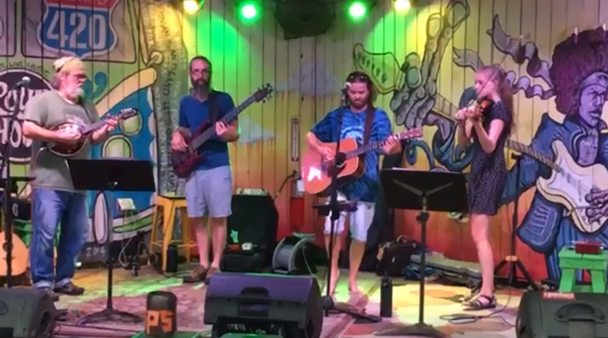 The Hungry Monks play the deck at The Pour House