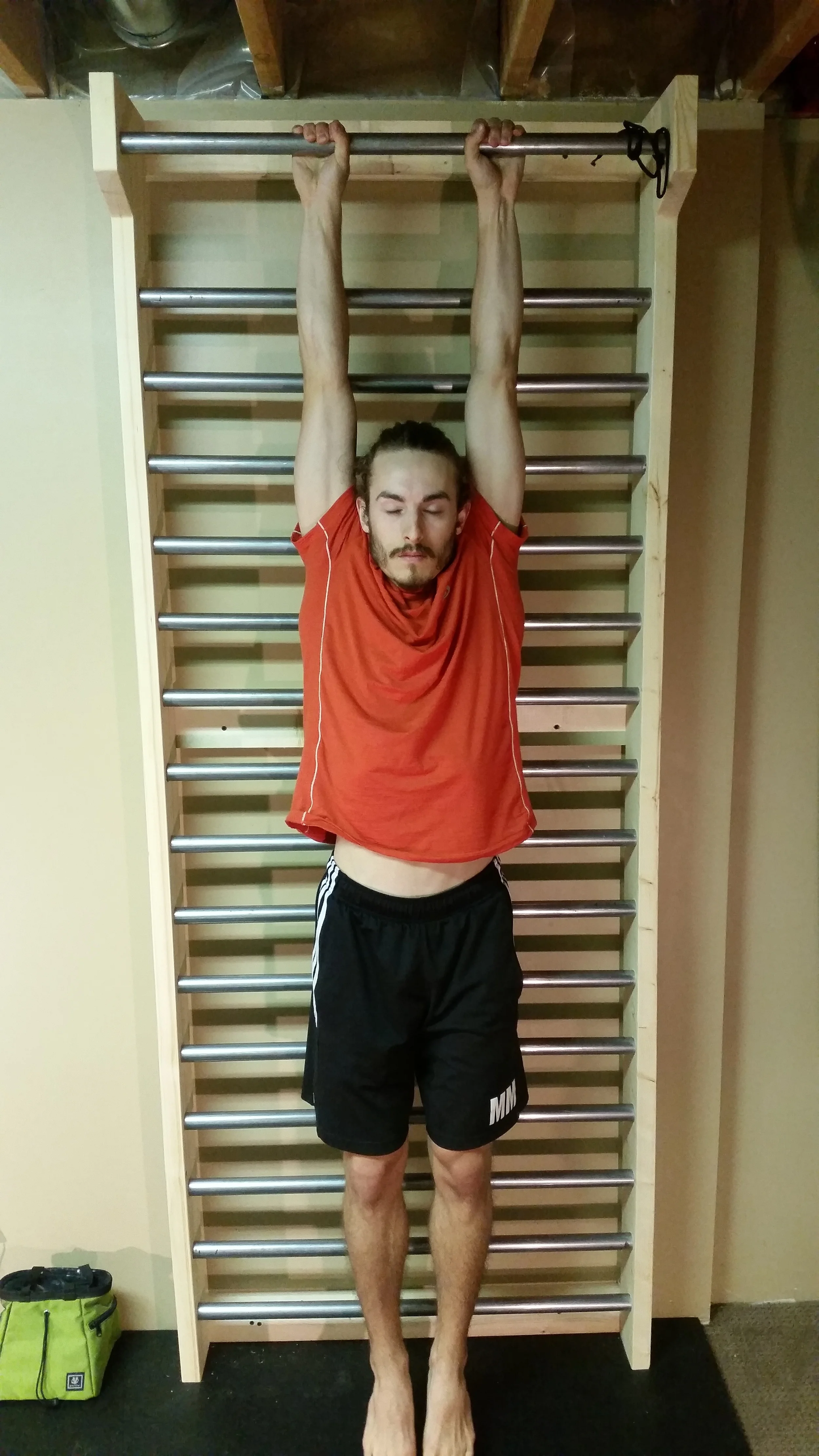Passive Hang, front (so relaxed, I am practically sleeping!)