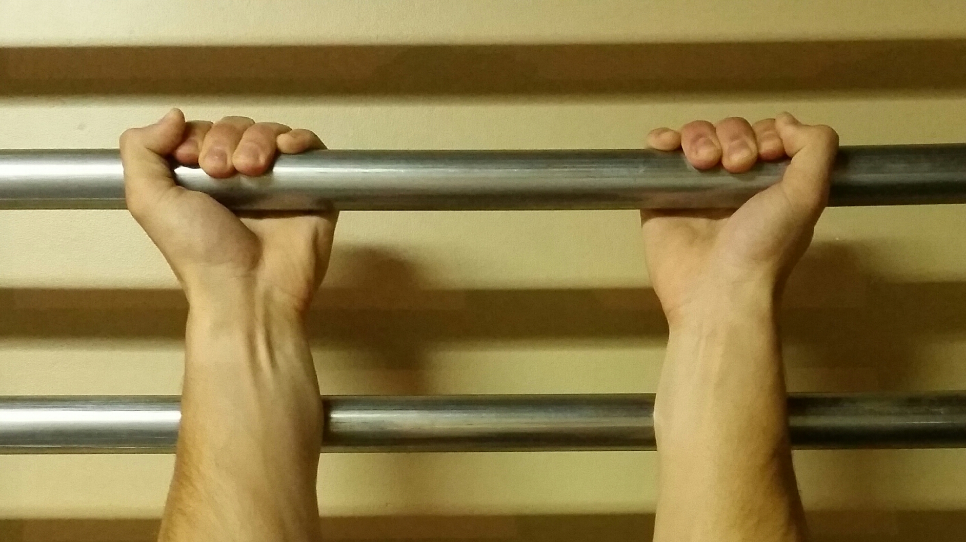 Supinated Grip (thumbs out)