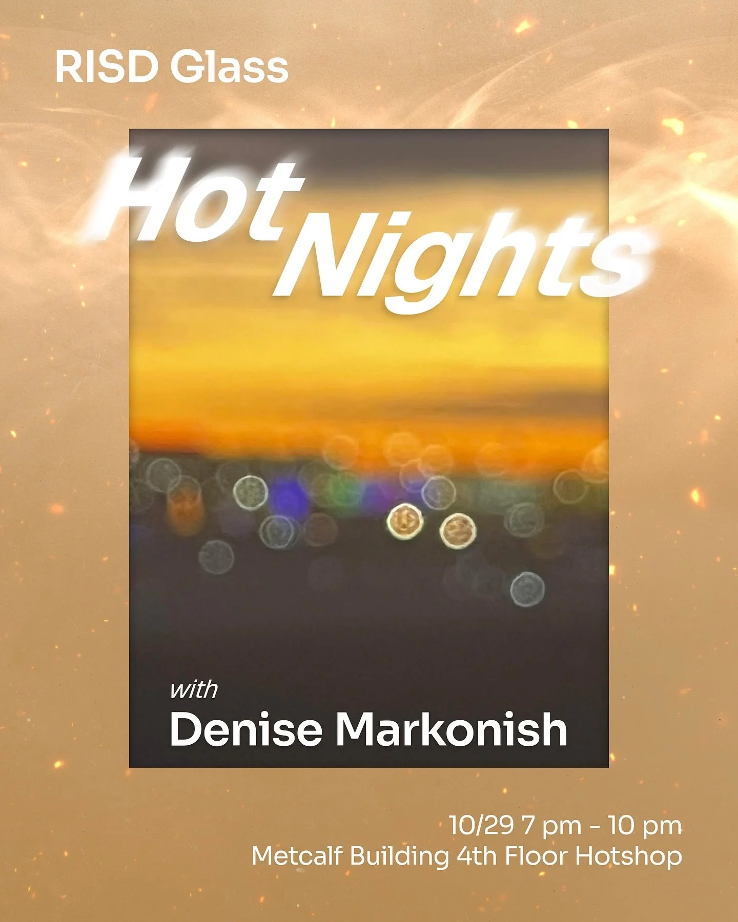 Join us as we host curator Denise Markonish in our hotshop tomorrow night&nbsp;from 7&ndash;10 pm. Come see the hotshop in action as we bring Denise&rsquo;s ideas to life!

Open to the public&mdash;come stay for a bit or for the whole time!