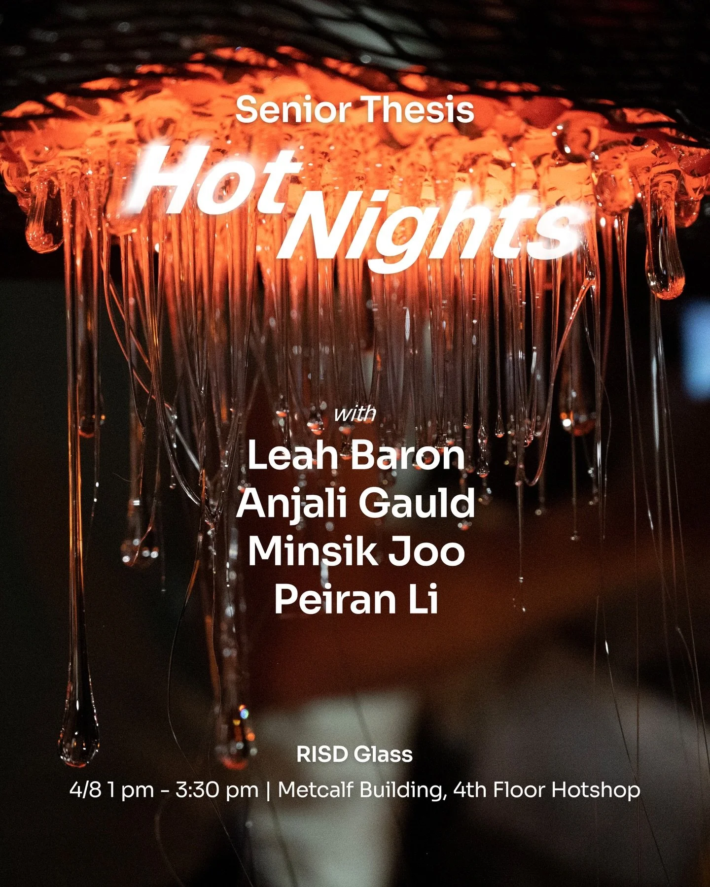 Join us Wednesday afternoon for our Senior Thesis HotNights! We are so excited for what our seniors have in store!