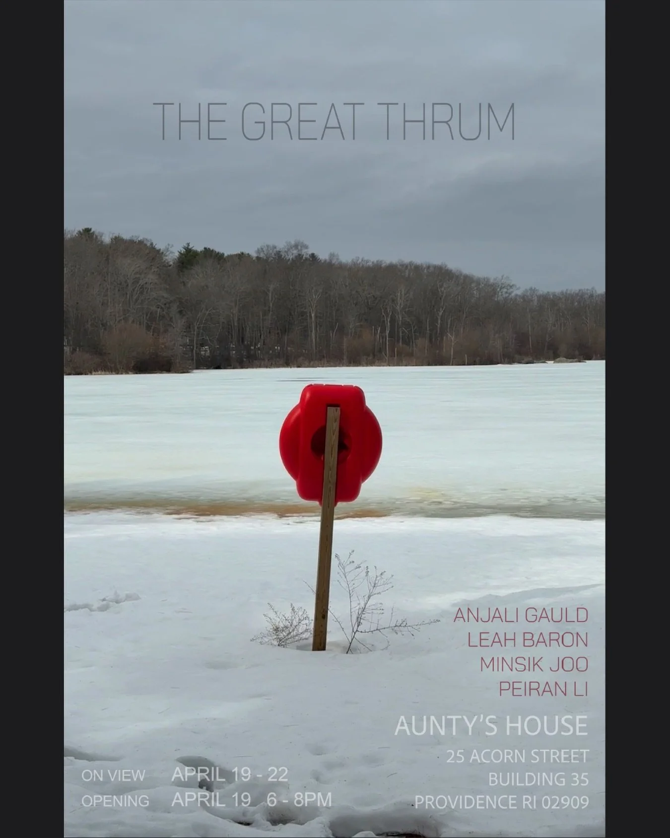 Our graduating glass seniors, @anjaligauld @leahbaronstudio @j_min_qp and @pei.made warmly invite you to their show, The Great Thrum, at Aunty&rsquo;s House.

Join us tomorrow, April 19, from 6-8 pm to celebrate and experience the work in person. On 