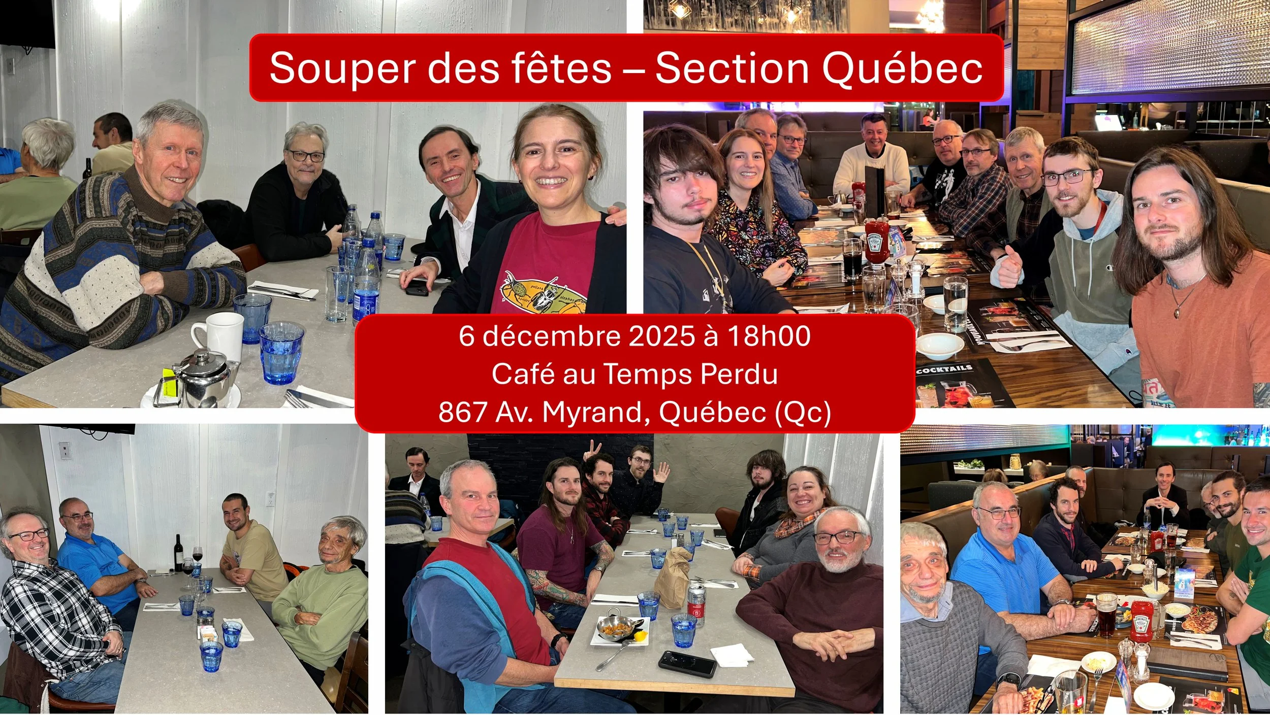 Souper festif: Section Québec
