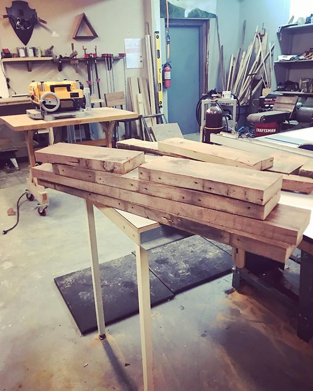 I have been real bad about posting on here. Kinda just got burned out on it. It began to feel like Groundhog Day, just gluing up boards and taking pics of the same thing. so here&rsquo;s a pile of wood! It&rsquo;s going to turn into a sweet bench for