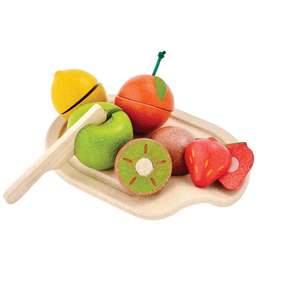 Plan Toys Cutting Fruit- $12