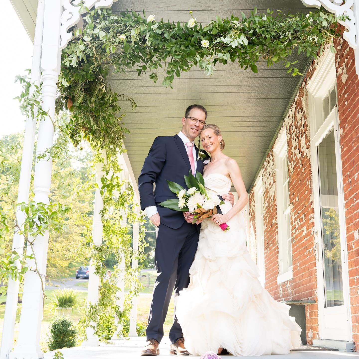 Emily + Jim are married!! It was such a beautiful love filled day &mdash; helped everyone forget all of the craziness of the world. Congrats!! Check out more of their photos on my blog - link in profile.  #marylandweddingphotograper #marylandfarmwedd