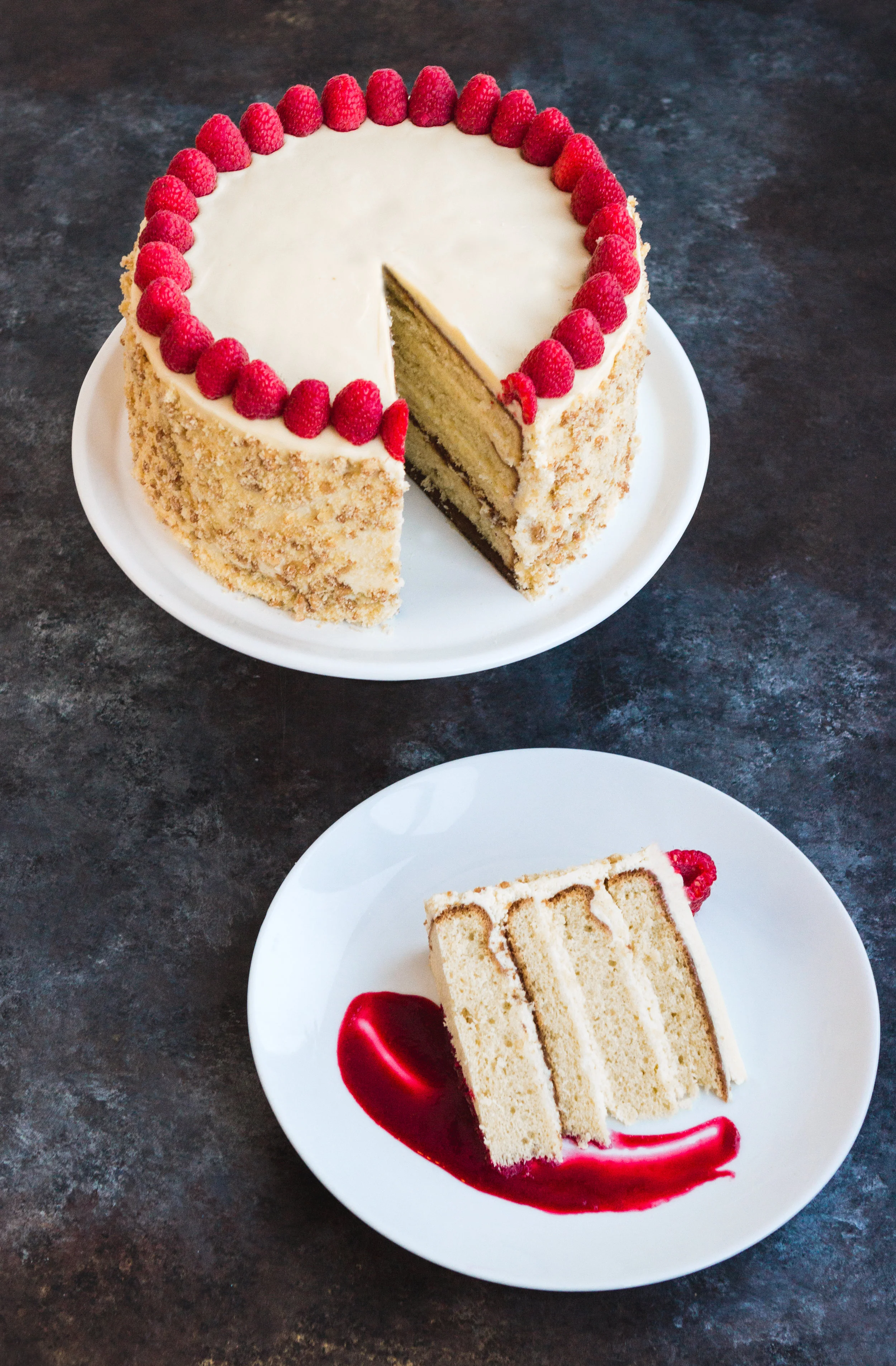 White Raspberry Cake