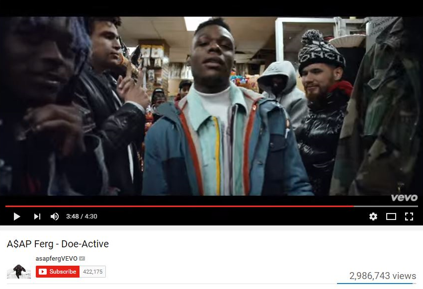 "Doe Active" A$AP Ferg Source: YouTube