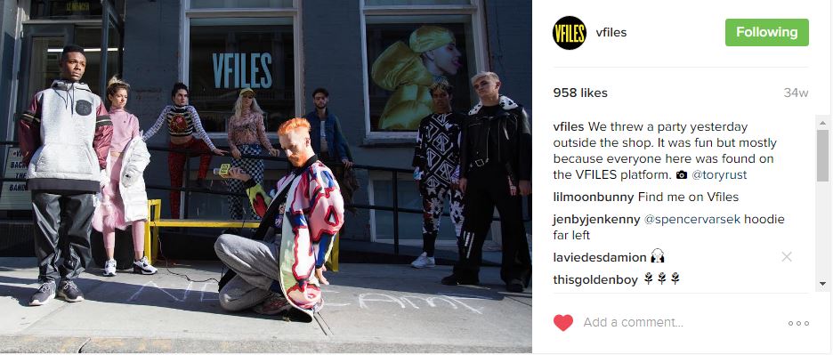 V Files Source: Instagram
