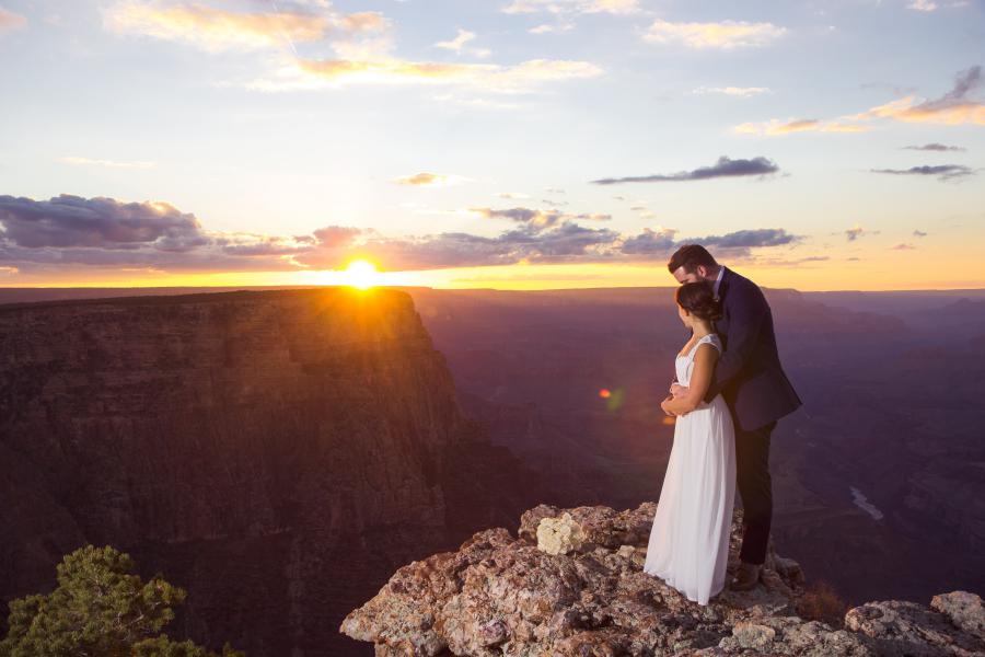 Grand Canyon Intimate Wedding Ceremony 