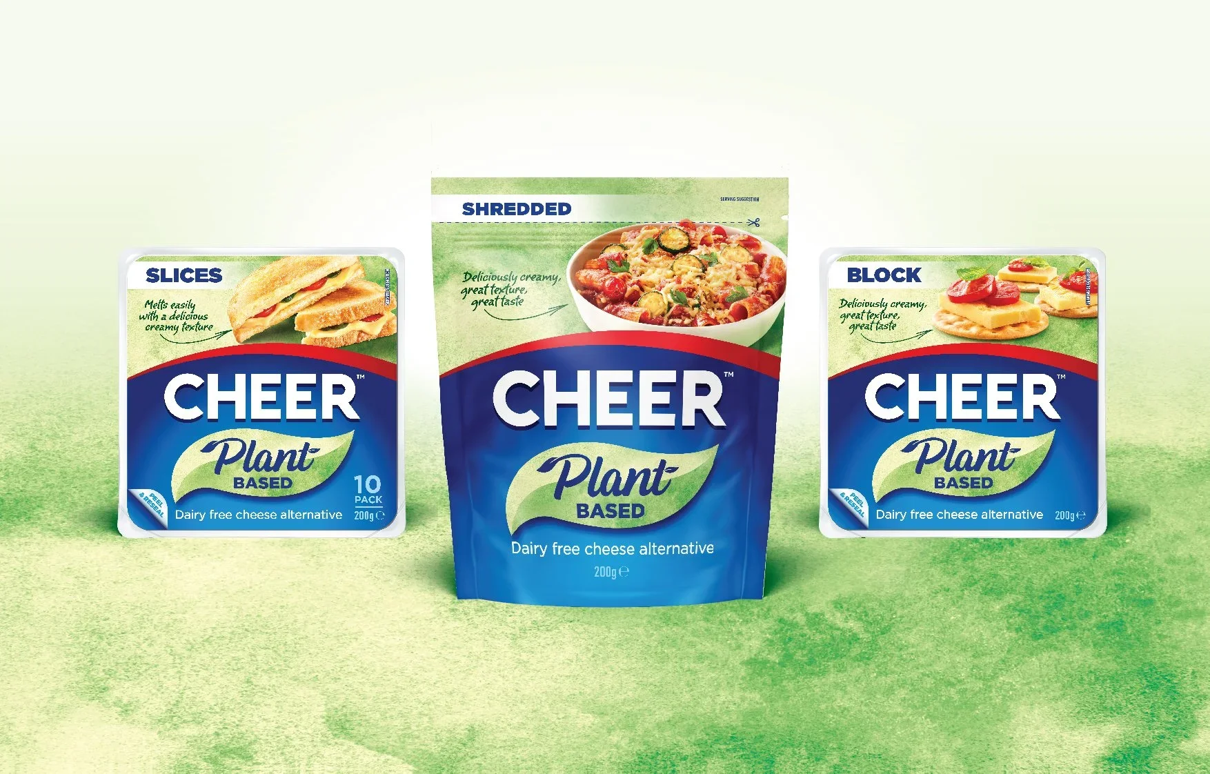 A redesign of the core range of slices for Cheer, has seen the brand own more of its distinctive blue brand colour with a modernised consistent ribbon to communicate the variant across each of the SKU