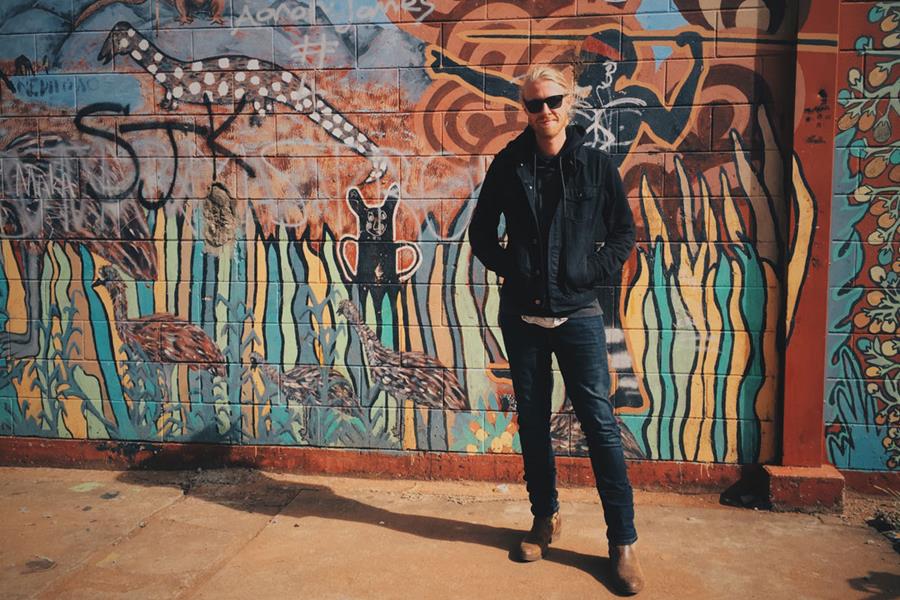 Pictured: Trentan Kruger in Alice Springs, Northern Territory.