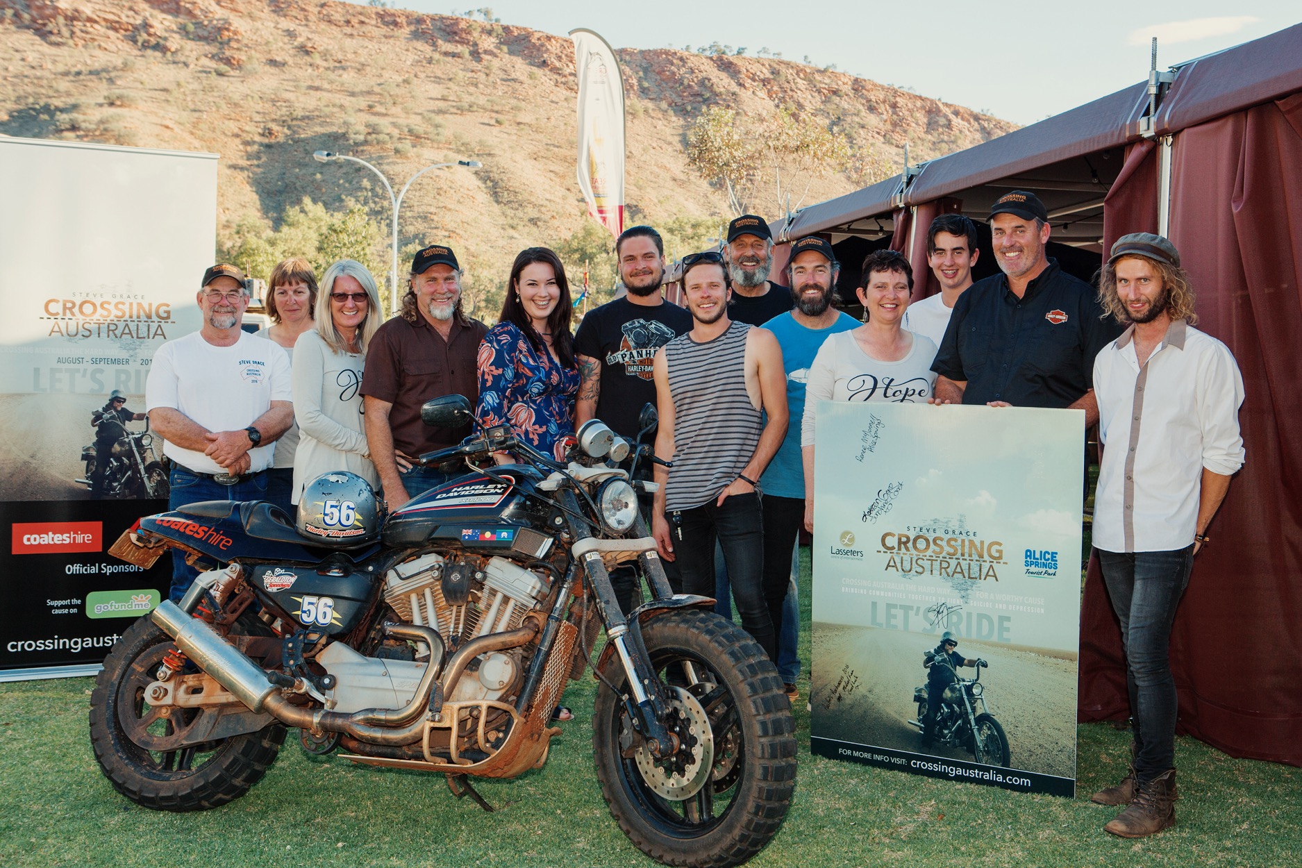 Steve and the Crossing Australia team in Alice Springs, NT.