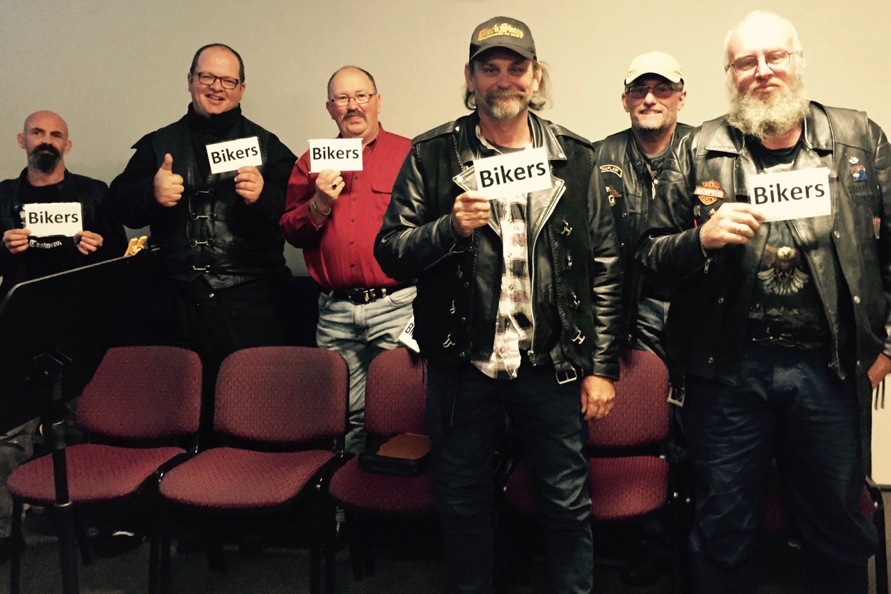Pictured: Some of our biker mates from Black Sheep and God's Squad CMC who came to church last Sunday in Toowoomba. 