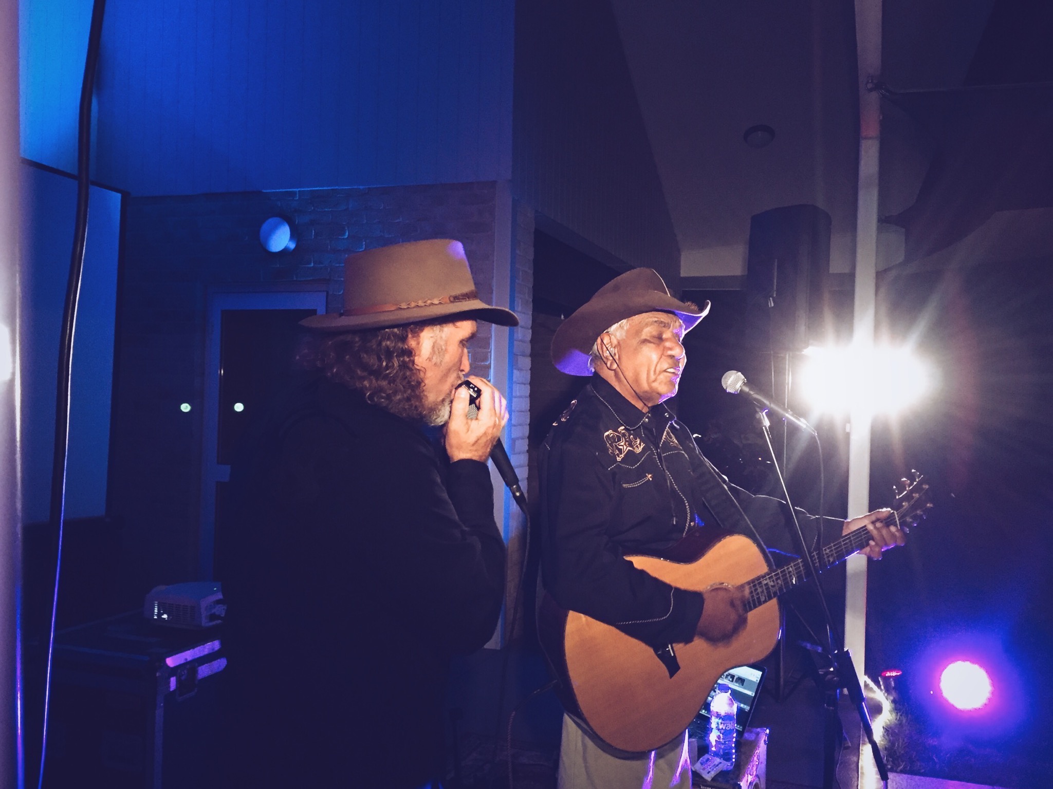 Pictured: The legendary Sonny Graham sharing a song at our Esperance concert last week.