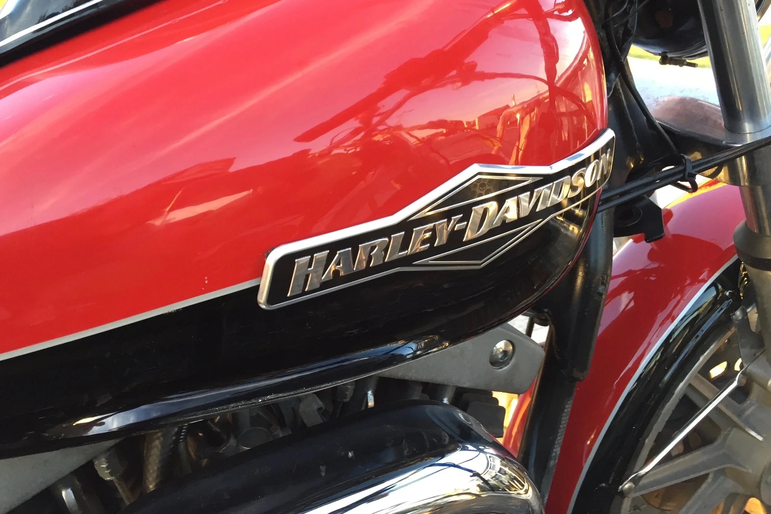 Pictured: The fully restored Harley Davidson returned to its original owner last weekend..
