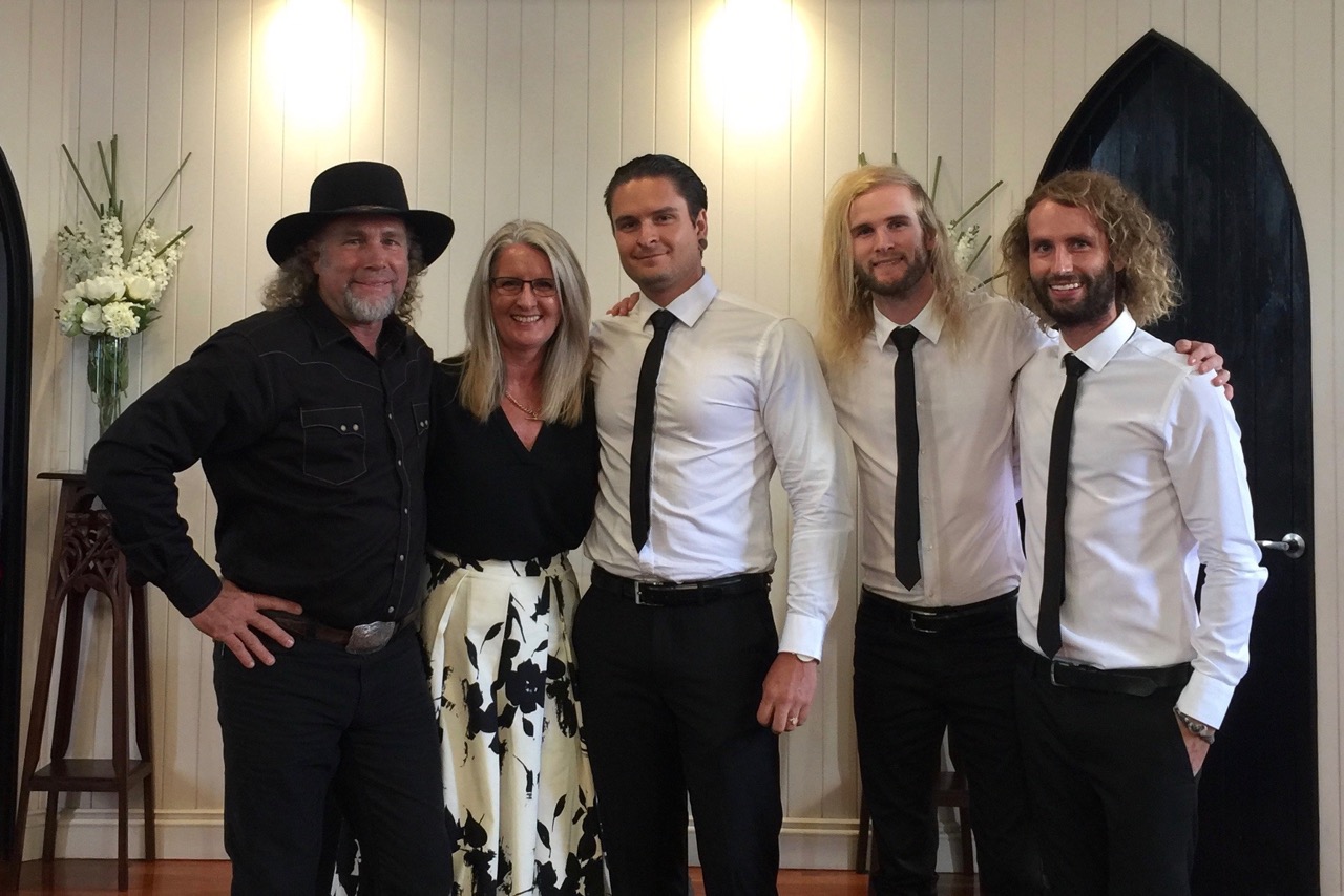 Pictured: Steve and Kerrie with Ryan, Jordan and Cheyne Grace