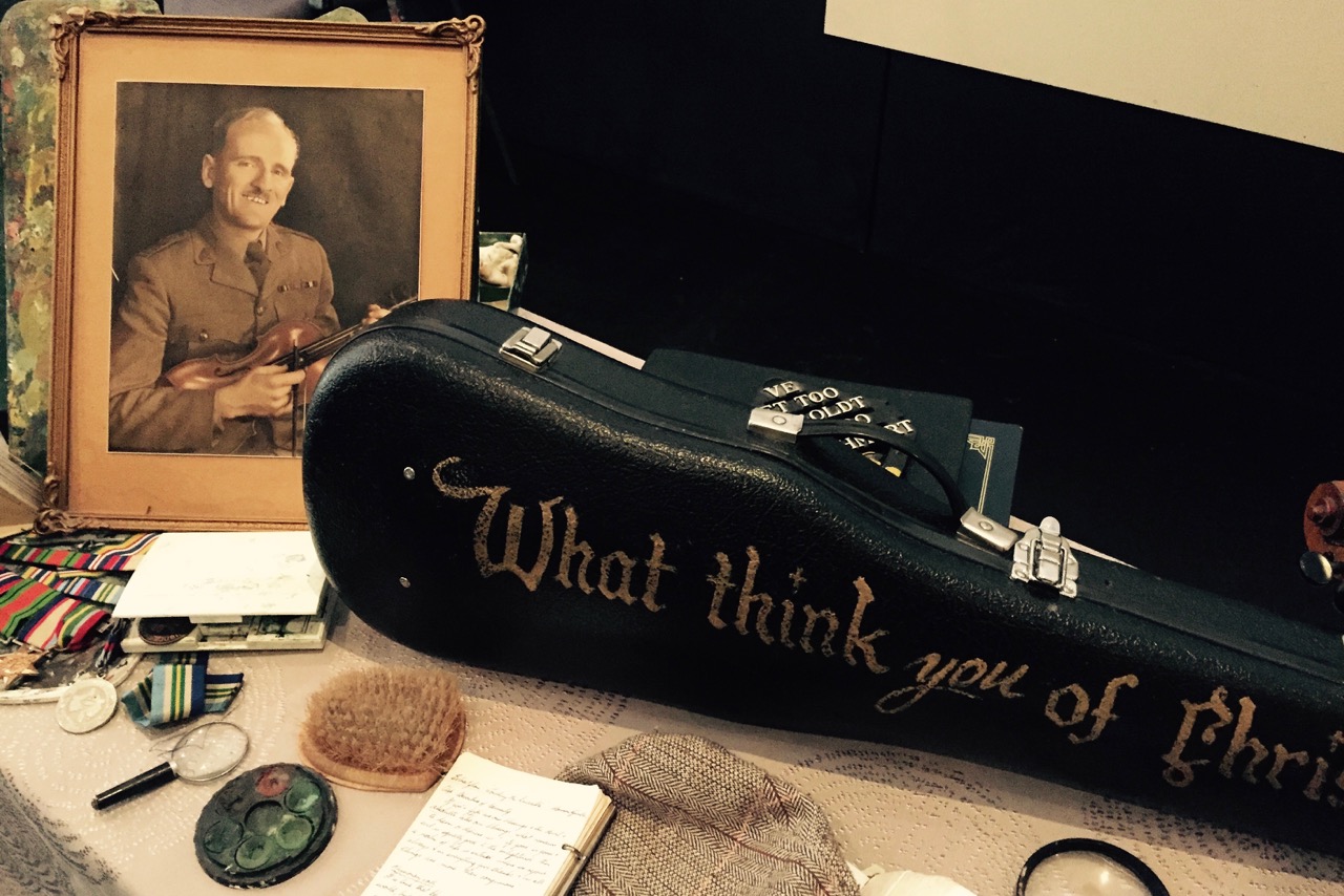 Pictured: The precious violin and belongings of a humble hero and mentor. Maurice Edwin Bentley 19-7-1918 - 17-10-2017.