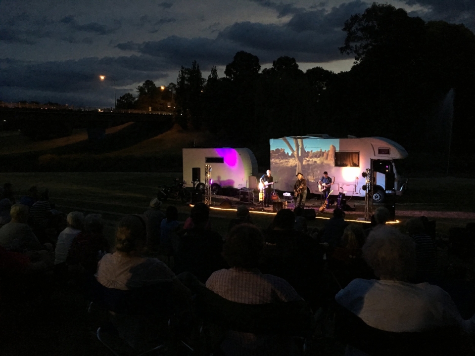 Outdoor concert in Inverell, NSW