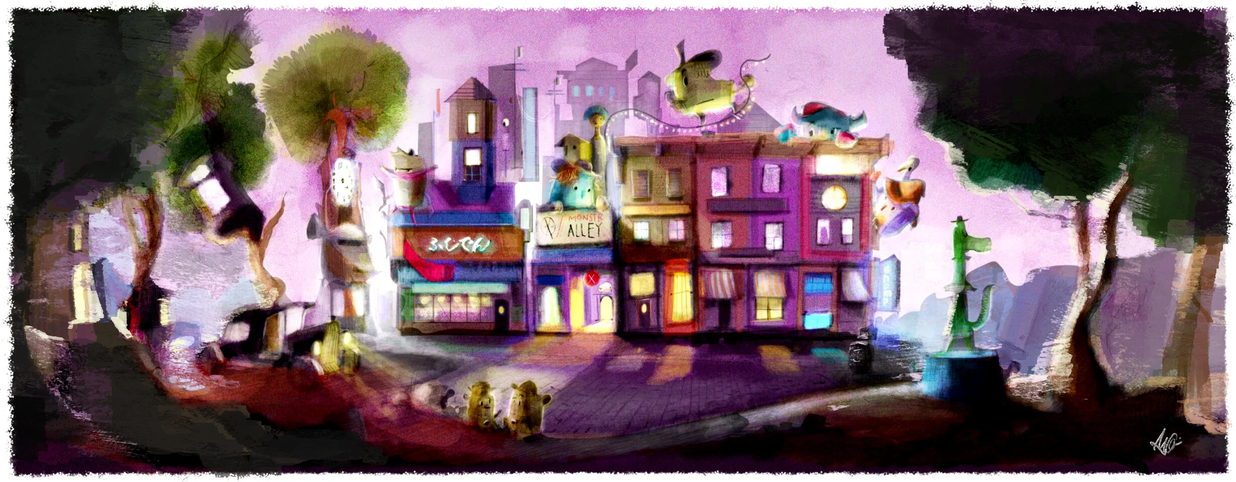 Alvin Oei - Illustration - Monster Town.jpg