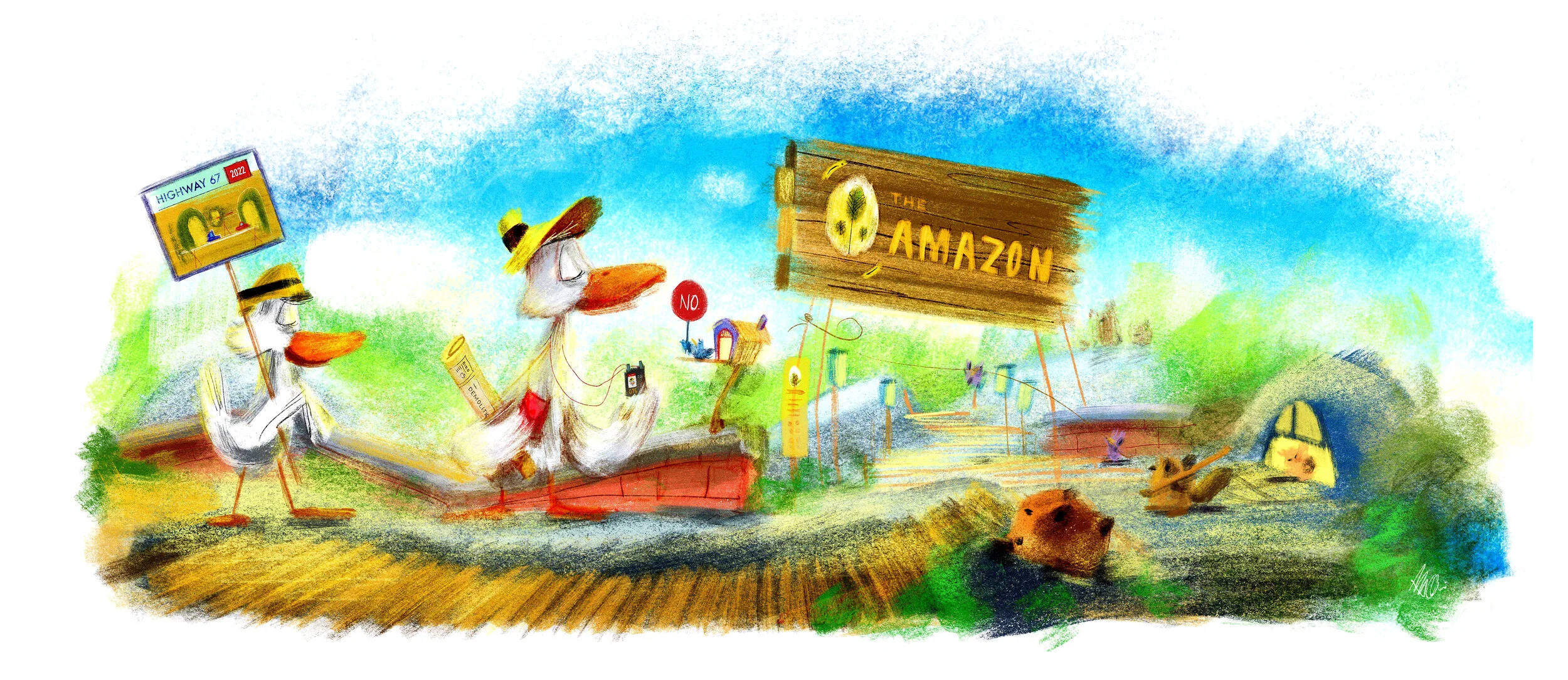 Alvin Oei - Illustration - Amazon Highway.jpg