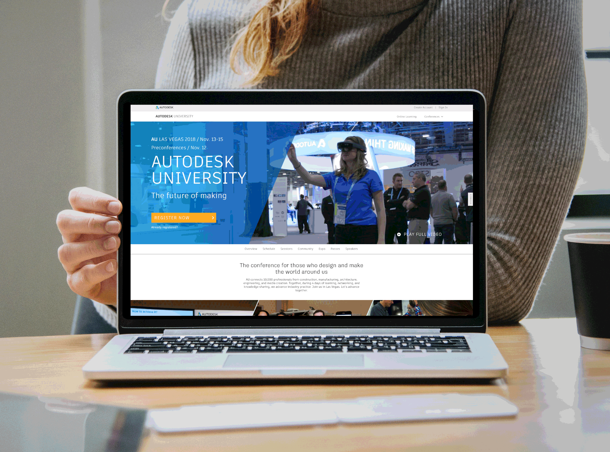 Autodesk University Website Development: From the creation of a modular design system, to user interaction and content organization, we helped this global software giant deliver an online experience that reflected their mission to empower the professionals who design and make the wold around us. The site also served as a template for user conferences and events in 10 other countries.