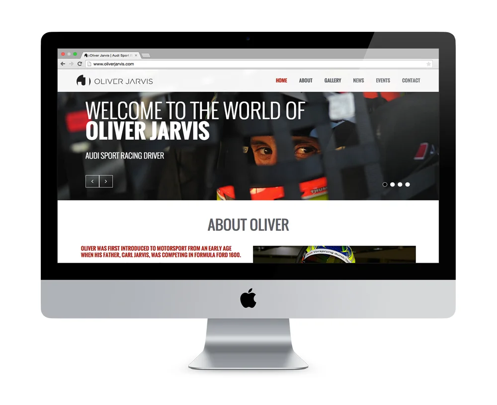 Oliver Jarvis Website Design